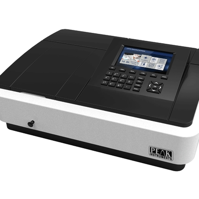듀얼 빔 UV-Vis 스펙트럼 광대 측정기 190-1100nm 피크 기구에 의한 파장 범위