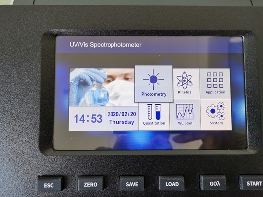 실험실 물 검사 필수 1nm 젠론 램프 이중 빔 UV 비스 스펙트럼 광대