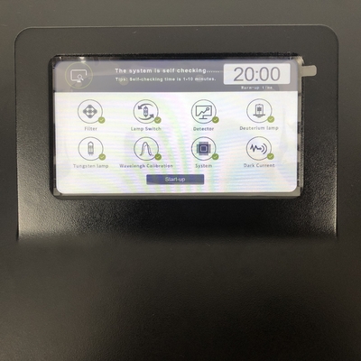 320-1100nm 가시 스펙트럼 광도 측정기 LCD 터치 스크린 및 0.002A 500nm 안정성
