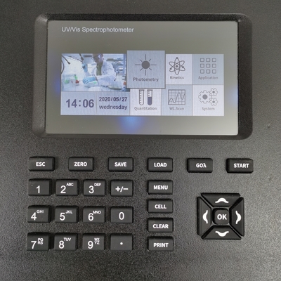 실리콘 버튼 190-1100nm UV 비스 오토 제로 스펙트럼 포토미터 실험실 테스트