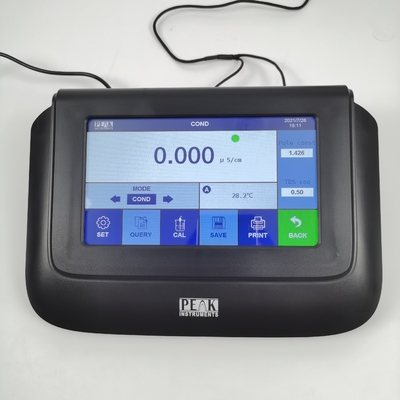 5in1 EC TDS 미터 ±1.0C 온도 정확성 PEAK 도구 터치 스크린