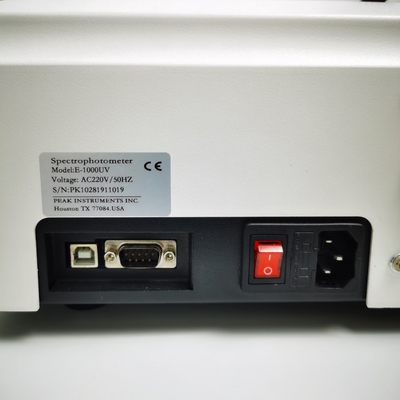 단일 빔 광 시스템 수동 스펙트럼 포토미터 190-1020nm UV 가시 스펙트럼