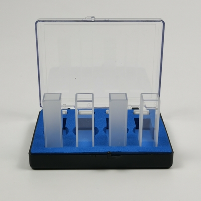 2 닦은 창 PEAK 기기 실험실 1cm 10mm 스펙트럼 광도표 유리 큐베트