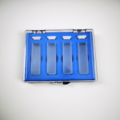 스펙트럼 광도 측정기 유리 큐베트 쿼츠 큐베트 1cm 10mm 스펙트럼 범위 190-2500nm