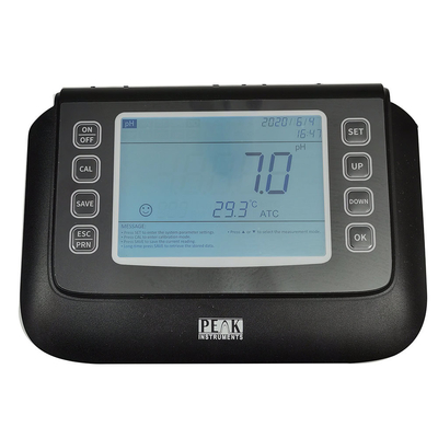 6.5인치 LCD 벤치 톱 자동 3점 캘리브레이션 pH mV 미터 온도 범위 0C-100C