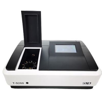190-1100nm T-9200 스펙트럼 광도 측정기 2nm 대역폭과 데우테리움/툰프스텐 램프